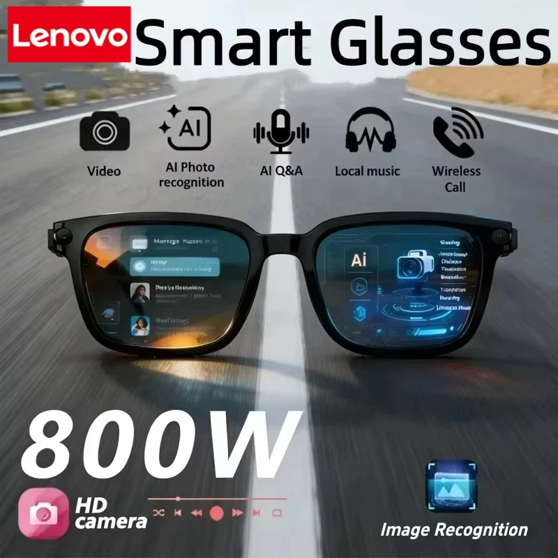 Lenovo AI Smart Glasses AI Translation 8MP HD Camera 4K Shooting Image Conversation Recording Listening To Music Smart Glasses
Lenovo AI Smart Glasses AI Translation 8MP HD Camera 4K Shooting Image Conversation Recording Listening To Music Smart Glasses