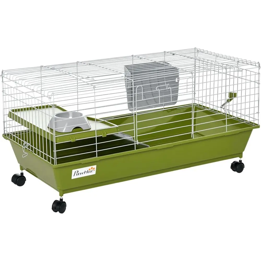 35 Small Animal Rolling Cage for Guinea Pigs, Rabbits, and Chinchillas - Green with Food Dish, Water Bottle, Hay Feeder, and Pla
35 Small Animal Rolling Cage for Guinea Pigs, Rabbits, and Chinchillas - Green with Food Dish, Water Bottle, Hay Feeder, and Pla
