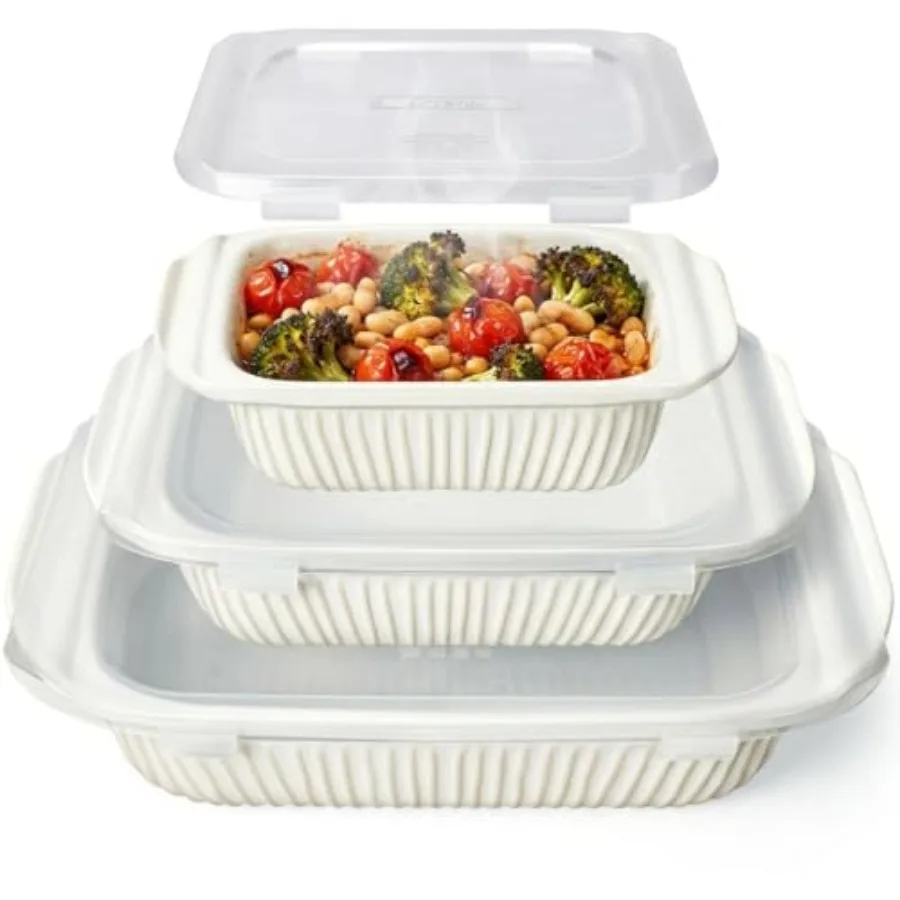 Casserole Dishes For Oven, Ceramic Baking Dish, Large Lasagna Pan With Handles, Baking Pan Casserole Dish, Rectangular Bakeware
Casserole Dishes For Oven, Ceramic Baking Dish, Large Lasagna Pan With Handles, Baking Pan Casserole Dish, Rectangular Bakeware
