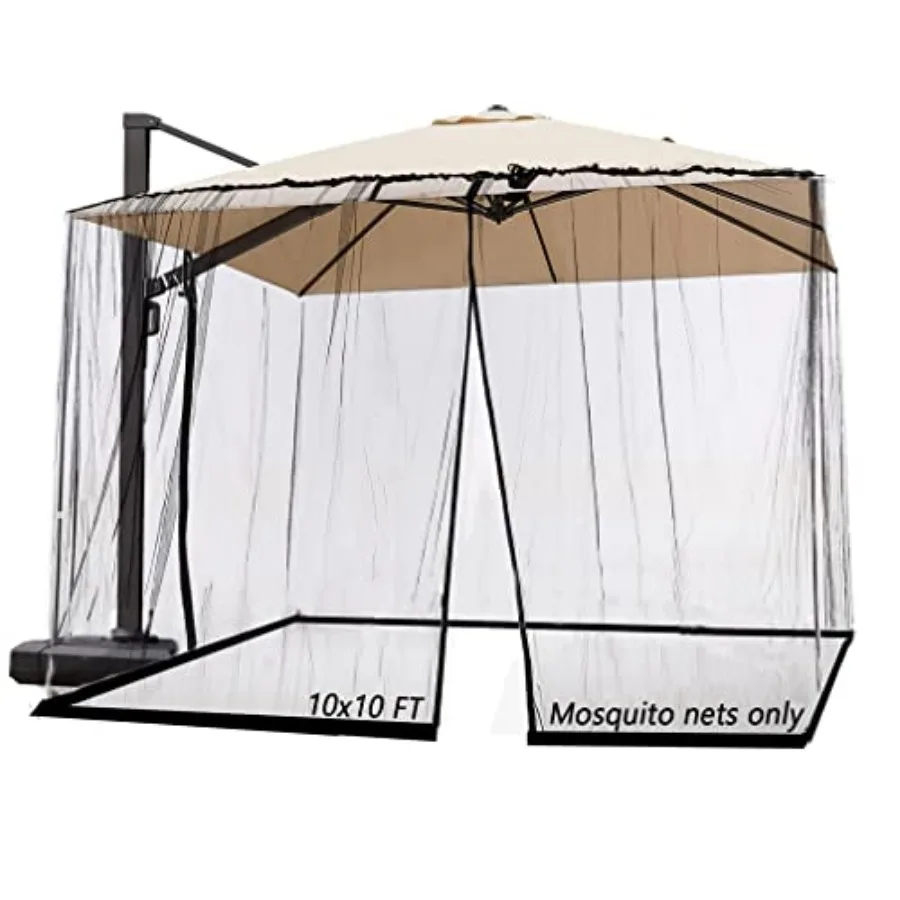 10ft Patio Mosquito Netting Patio Umbrella Cover Mosquito Netting Screen, Windproof Mosquito with Zipper Portable Foldable Umbr
10ft Patio Mosquito Netting Patio Umbrella Cover Mosquito Netting Screen, Windproof Mosquito with Zipper Portable Foldable Umbr