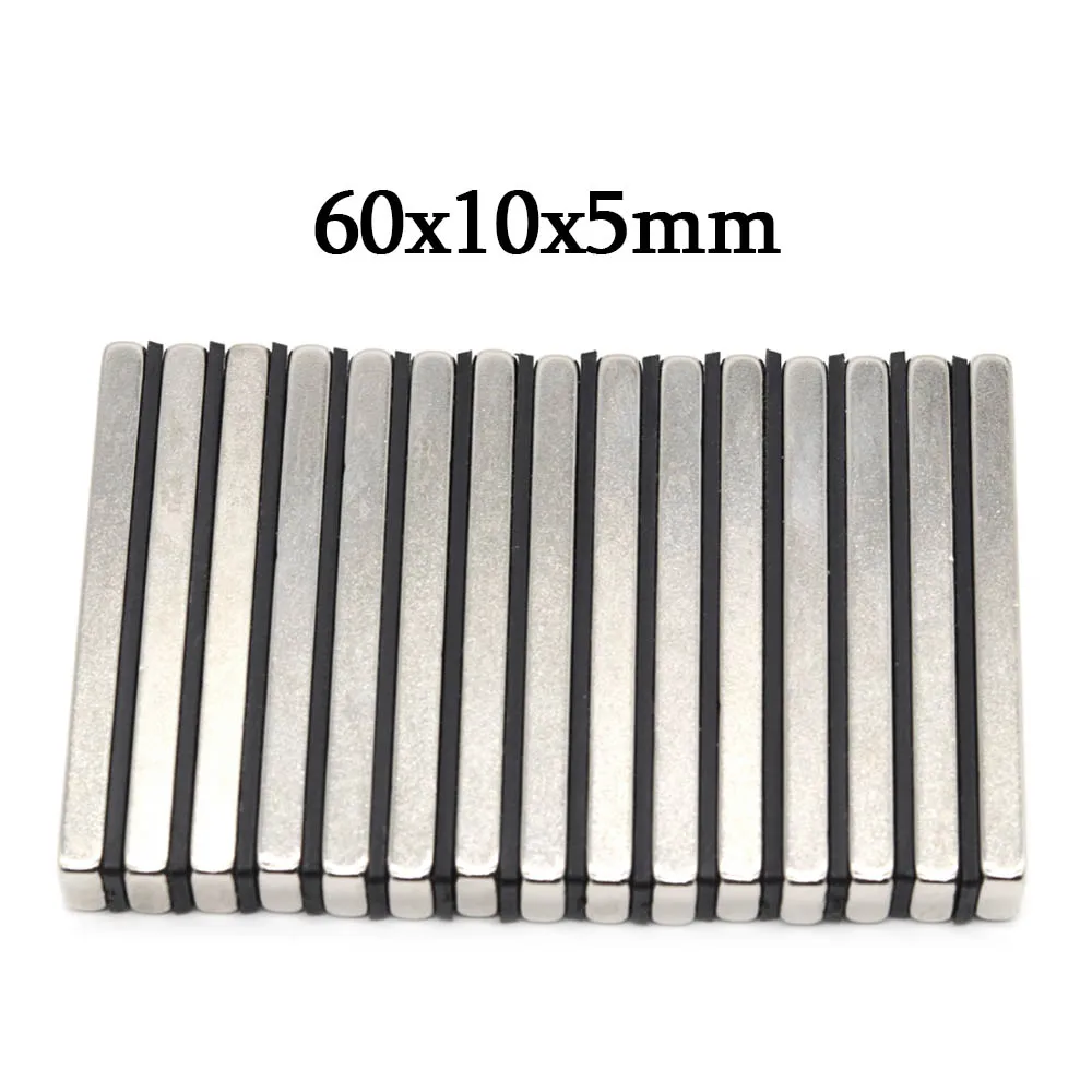 60x10x5mm Super Strong Block Neodymium Magnet Powerful Magnets N35 small Permanent Magnetic NdfeB Refrigerator Magnet 60x10x5 
60x10x5mm Super Strong Block Neodymium Magnet Powerful Magnets N35 small Permanent Magnetic NdfeB Refrigerator Magnet 60x10x5