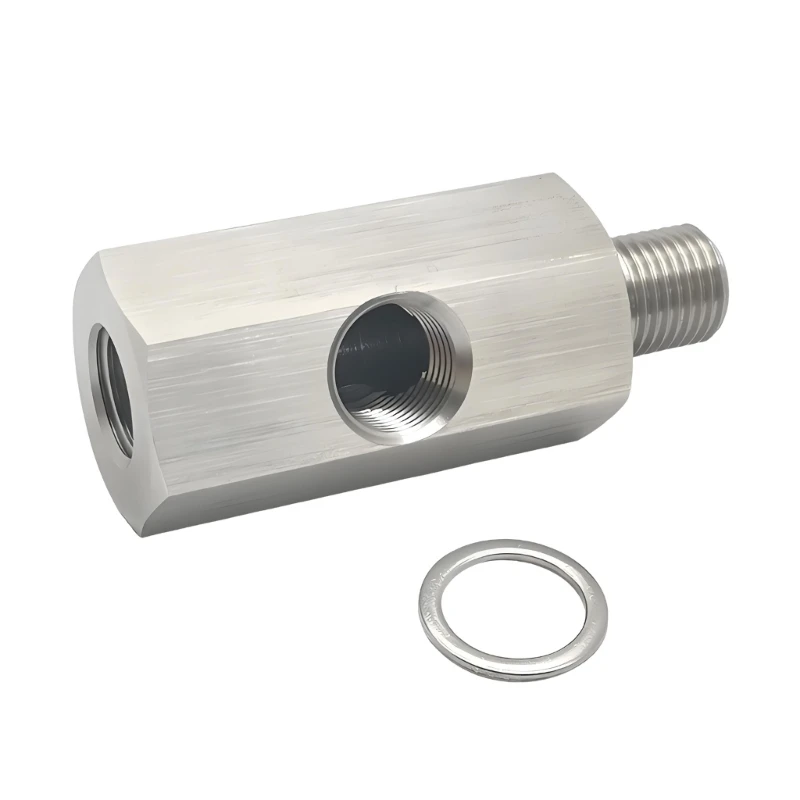 242A Heavy Duty Oil Pressure Sensors Fitting Double M10X1.0 Inlets & 1/8 NPT Outlet Oil Sensors Adapter Fit for Automotive Use
242A Heavy Duty Oil Pressure Sensors Fitting Double M10X1.0 Inlets & 1/8 NPT Outlet Oil Sensors Adapter Fit for Automotive Use