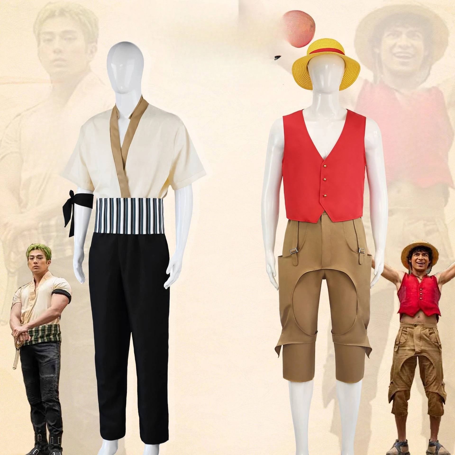 Live action version of Season 2 cosplay grass hat boy Luffy Solon Halloween full set costume
Live action version of Season 2 cosplay grass hat boy Luffy Solon Halloween full set costume