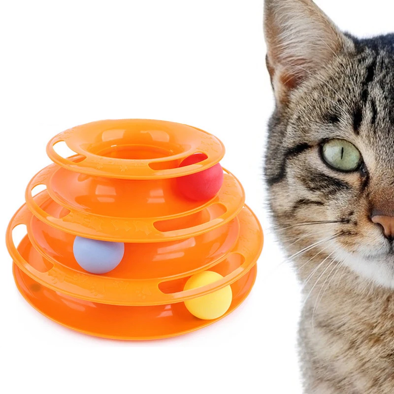 3 Layer Interactive Cat Toy Tower with Colorful Balls Mental Physical Exerciser Fun Puzzle Game for Active Cats
3 Layer Interactive Cat Toy Tower with Colorful Balls Mental Physical Exerciser Fun Puzzle Game for Active Cats