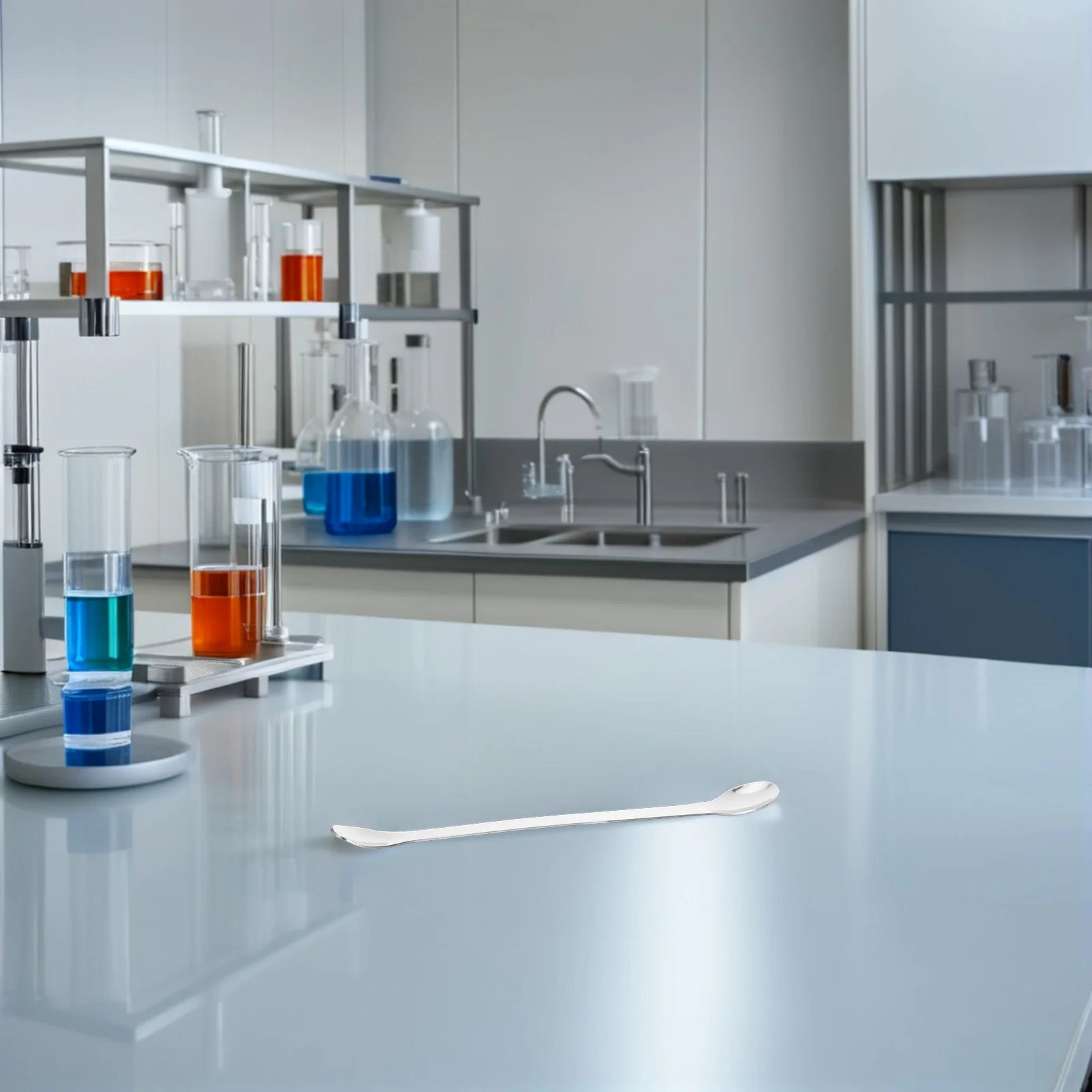 12 Pcs Laboratory Mixing Spoon Stainless Steel Double-ended Measuring Metal Spoons Tool 
12 Pcs Laboratory Mixing Spoon Stainless Steel Double-ended Measuring Metal Spoons Tool