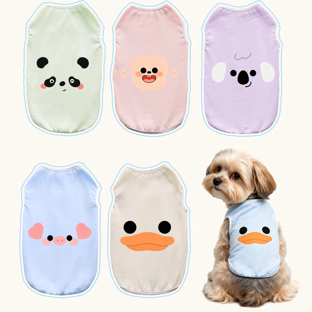 Ultra Thin Cloud Cotton Pet Summer Vest Breathable Cartoon Print Sleeveless T-Shirt For Cat & Dog Cat Yorkshire Chihuahua
Ultra Thin Cloud Cotton Pet Summer Vest Breathable Cartoon Print Sleeveless T-Shirt For Cat & Dog Cat Yorkshire Chihuahua