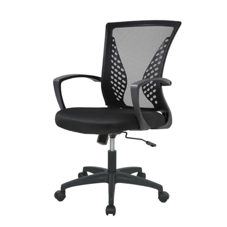 Home Office Chair Mid Back PC Swivel Lumbar Support Adjustable Desk Task Computer Ergonomic Comfortable Mesh Chair with Armrest
Home Office Chair Mid Back PC Swivel Lumbar Support Adjustable Desk Task Computer Ergonomic Comfortable Mesh Chair with Armrest