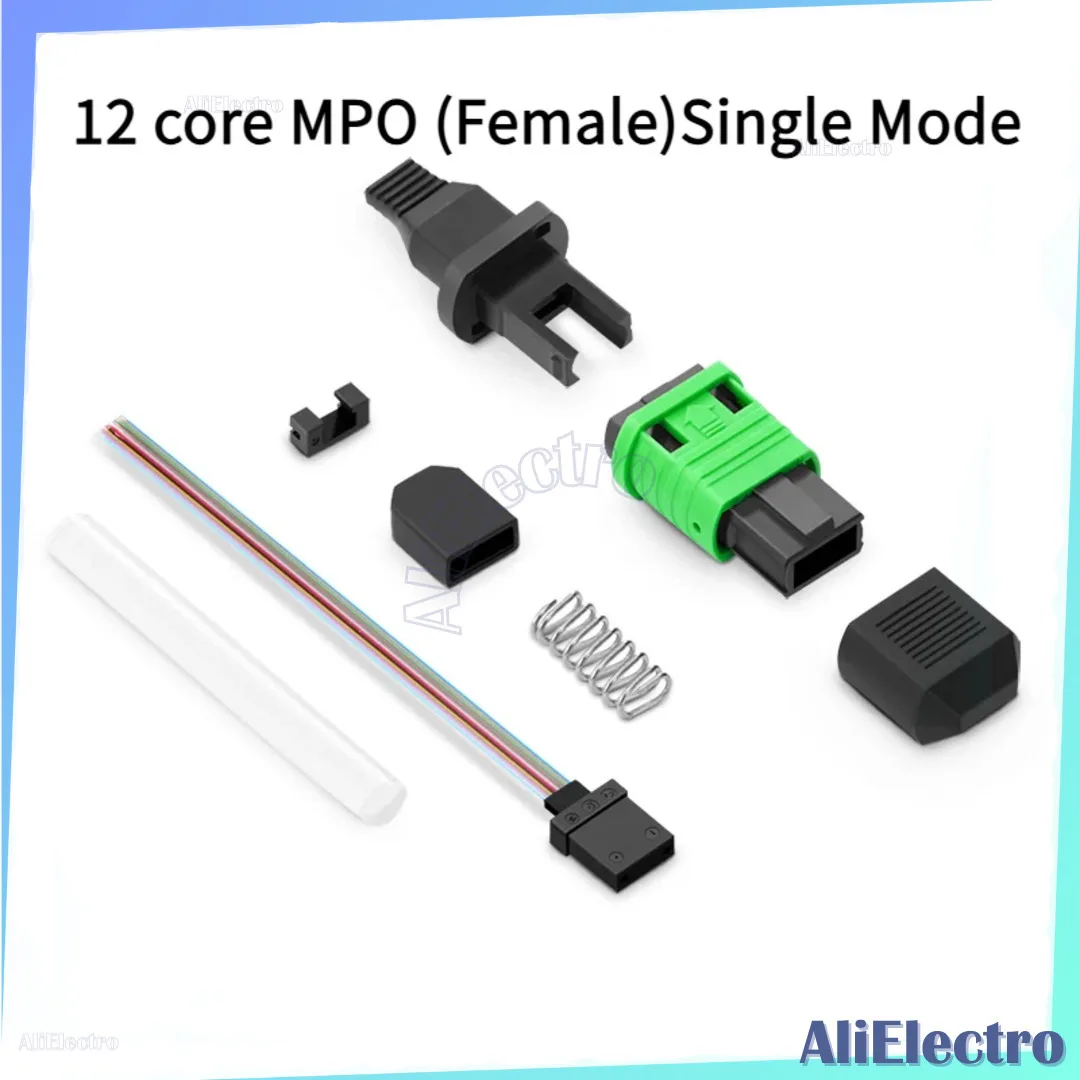 12 core MPO (Female)Single Mode Pre-polished OM3 Fiber Optic Connectors, Fusion Splice Applied for LAN/WAN Connections
12 core MPO (Female)Single Mode Pre-polished OM3 Fiber Optic Connectors, Fusion Splice Applied for LAN/WAN Connections