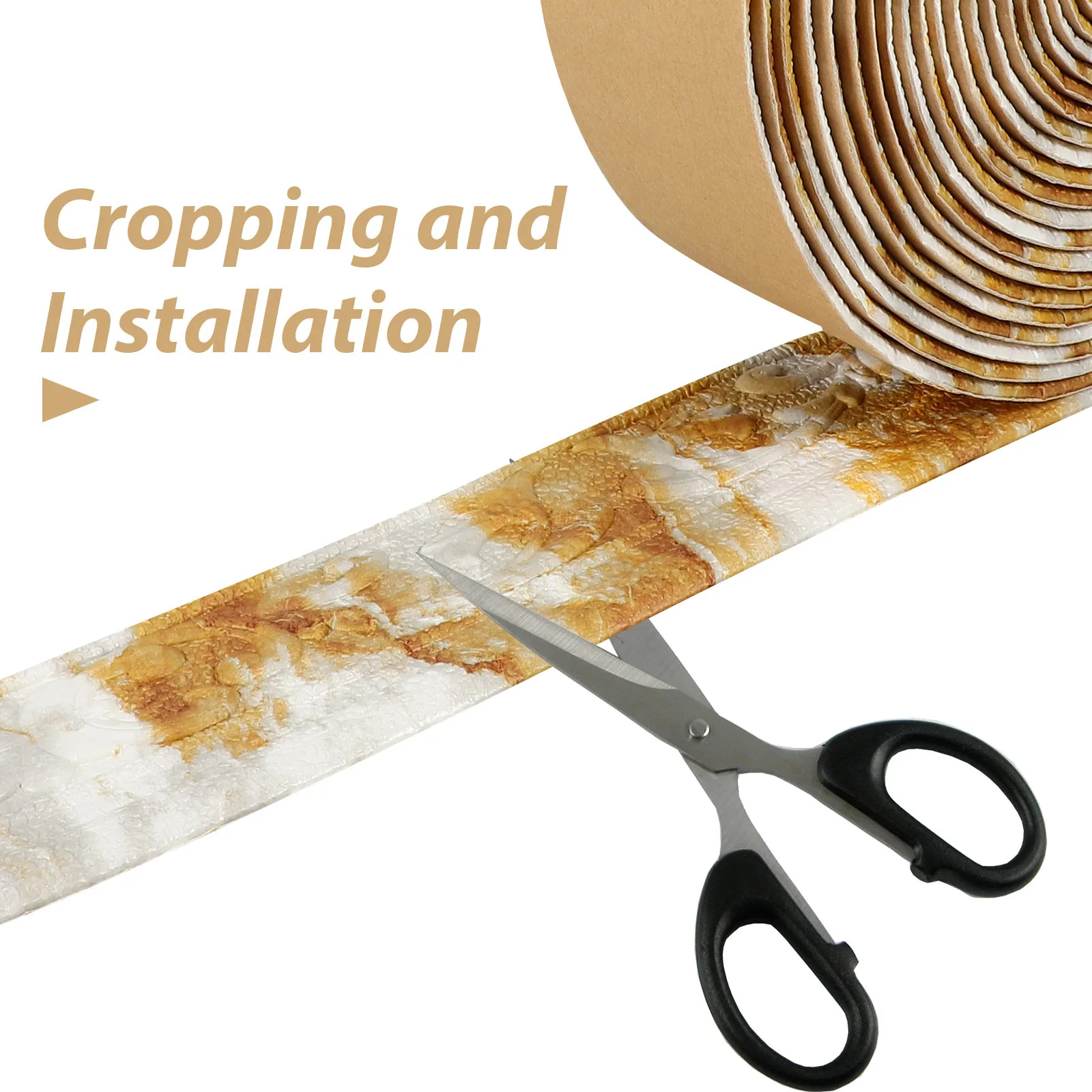 1 Roll 3D Wall Trim Skirting Border Thickened Self Adhesive Decorative Baseboard Tape for Bedroom Living Room Bathroom Wall 
1 Roll 3D Wall Trim Skirting Border Thickened Self Adhesive Decorative Baseboard Tape for Bedroom Living Room Bathroom Wall