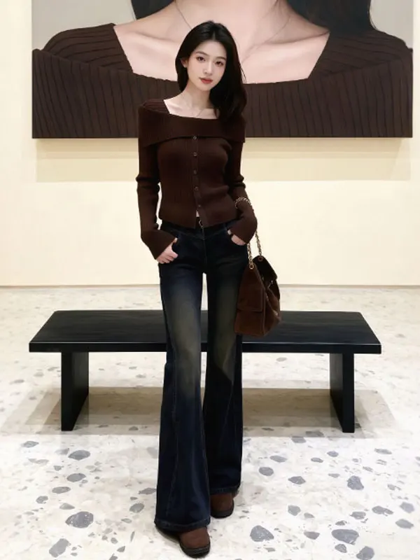 Сексуальный вязаный свитер на одно плечо Pure Desire: зимний дизайн, облегающий топ для женщин, комфортный, средней мягкости, с длинным рукавом
Сексуальный вязаный свитер на одно плечо Pure Desire: зимний дизайн, облегающий топ для женщин, комфортный, средней мягкости, с длинным рукавом