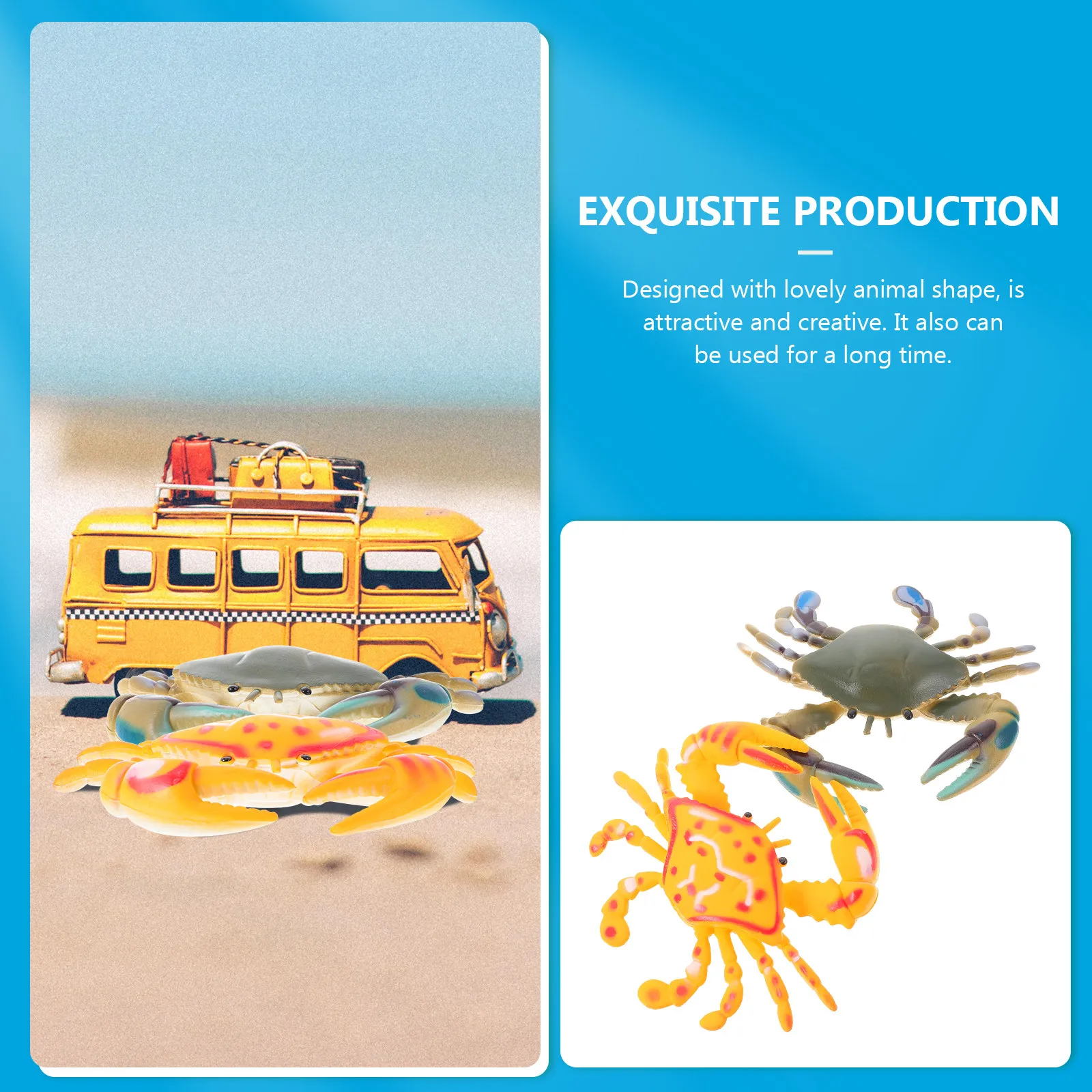 2Pcs Realistic Simulation Crab PVC Marine Animal Decorative Ornament for Early Childhood Education Cognitive Learning and Home
2Pcs Realistic Simulation Crab PVC Marine Animal Decorative Ornament for Early Childhood Education Cognitive Learning and Home