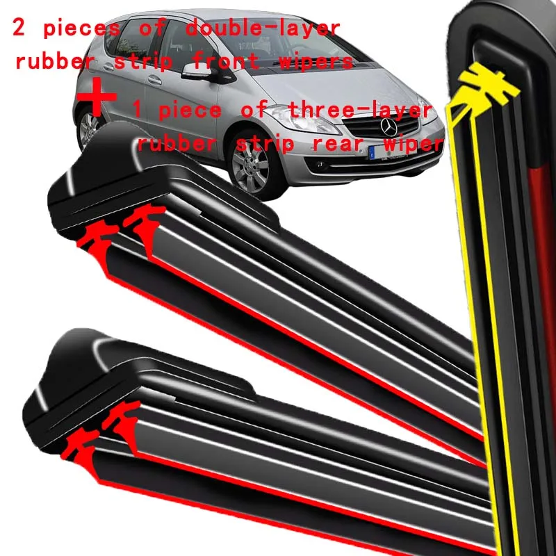 For Mercedes Benz A-Class W169 2004-2012 2005 Wiper Front & Rear Wiper Blades Windshield Windscreen Window Brushes 26"+23"+12"
For Mercedes Benz A-Class W169 2004-2012 2005 Wiper Front & Rear Wiper Blades Windshield Windscreen Window Brushes 26"+23"+12"