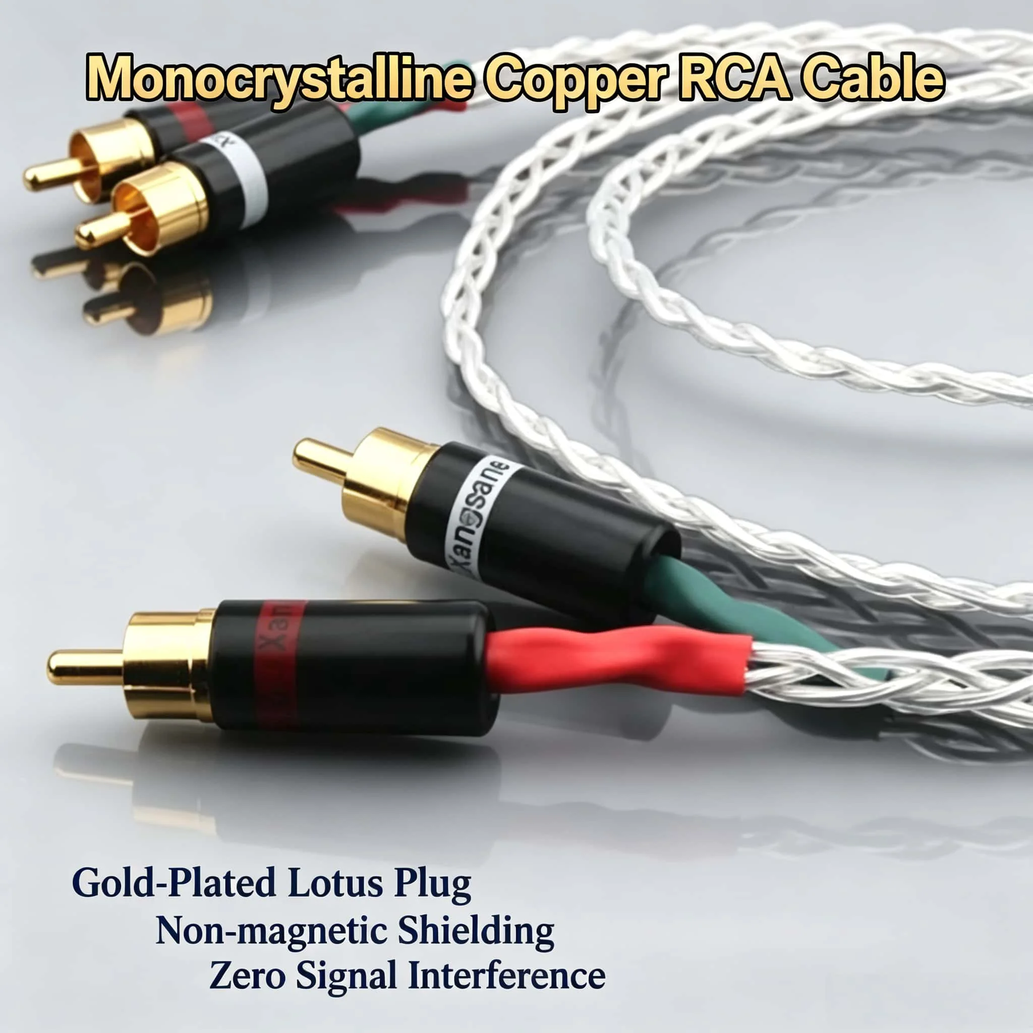 Hifi Pair 6N OCC Silver-Plated RCA Interconnect Cable Audio Cable RCA Male To Male Extension Cable for Amplifier CD Machine
Hifi Pair 6N OCC Silver-Plated RCA Interconnect Cable Audio Cable RCA Male To Male Extension Cable for Amplifier CD Machine