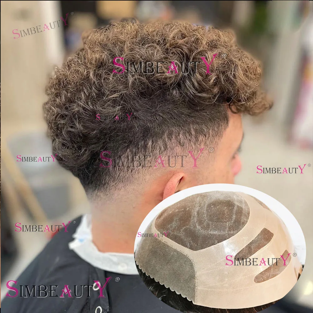 20mm Curly Male Bond Brown Blonde Men Toupee 100% Natural Hairline Human Hair Breathable Mono Lace Replacement System Prosthesi
20mm Curly Male Bond Brown Blonde Men Toupee 100% Natural Hairline Human Hair Breathable Mono Lace Replacement System Prosthesi