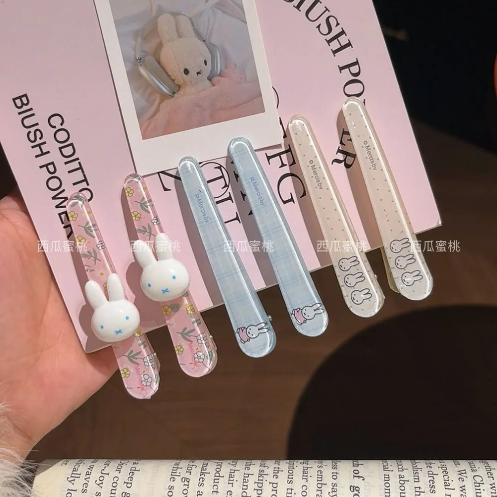 6pcs Miffy Cartoon Duckbill Clips Cute Sweet Hair Accessories Versatile Bangs Clips for Girls Women Kawaii Hair Pins Gift Toys
6pcs Miffy Cartoon Duckbill Clips Cute Sweet Hair Accessories Versatile Bangs Clips for Girls Women Kawaii Hair Pins Gift Toys