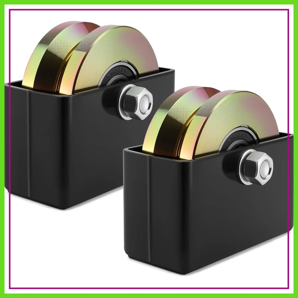 4" Sliding Gate Rollers Wheel 2 Pack V Groove Slide Wheel 1-3/4" Width Heavy Duty Solid Double Bearing 3000 Lbs Capacity with Screws
4" Sliding Gate Rollers Wheel 2 Pack V Groove Slide Wheel 1-3/4" Width Heavy Duty Solid Double Bearing 3000 Lbs Capacity with Screws