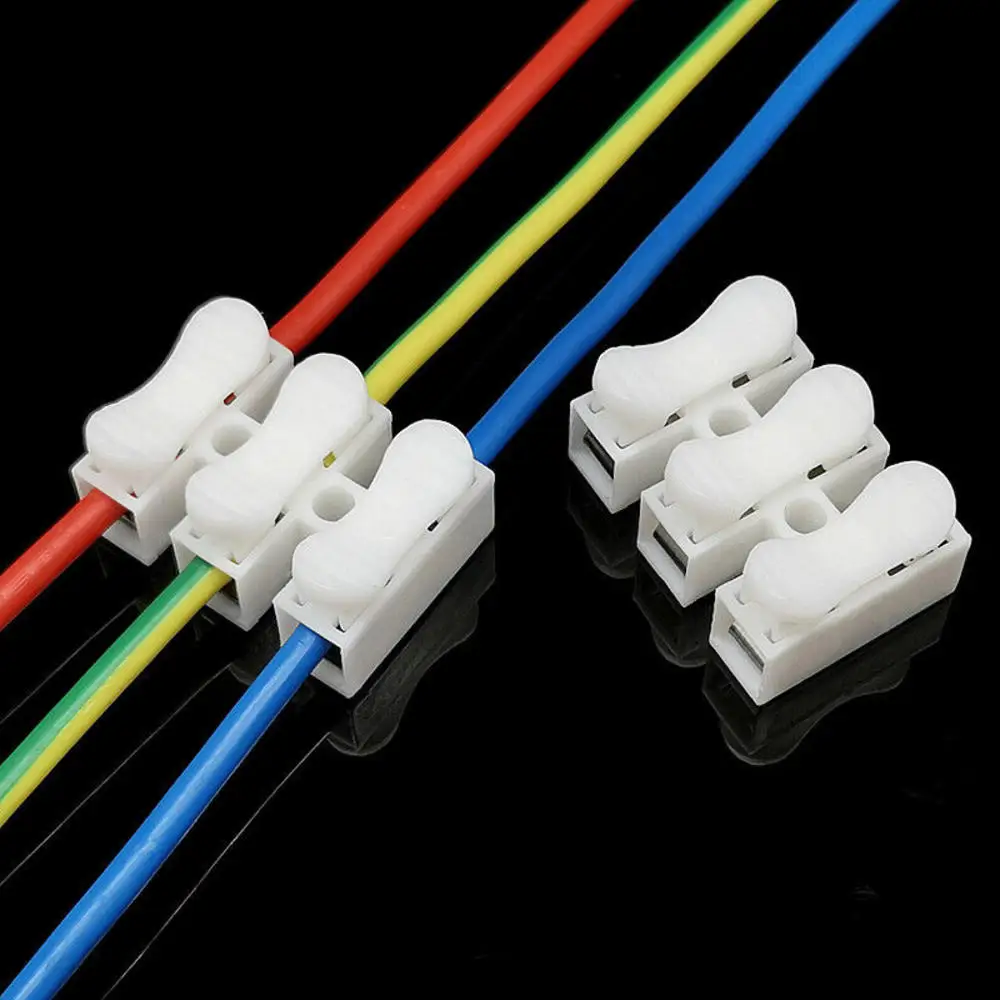 10/50Pcs/set 2/3 Way Cable Clamp Terminal Block Spring Wire Quick Splice Connector CH-2 CH-3
10/50Pcs/set 2/3 Way Cable Clamp Terminal Block Spring Wire Quick Splice Connector CH-2 CH-3