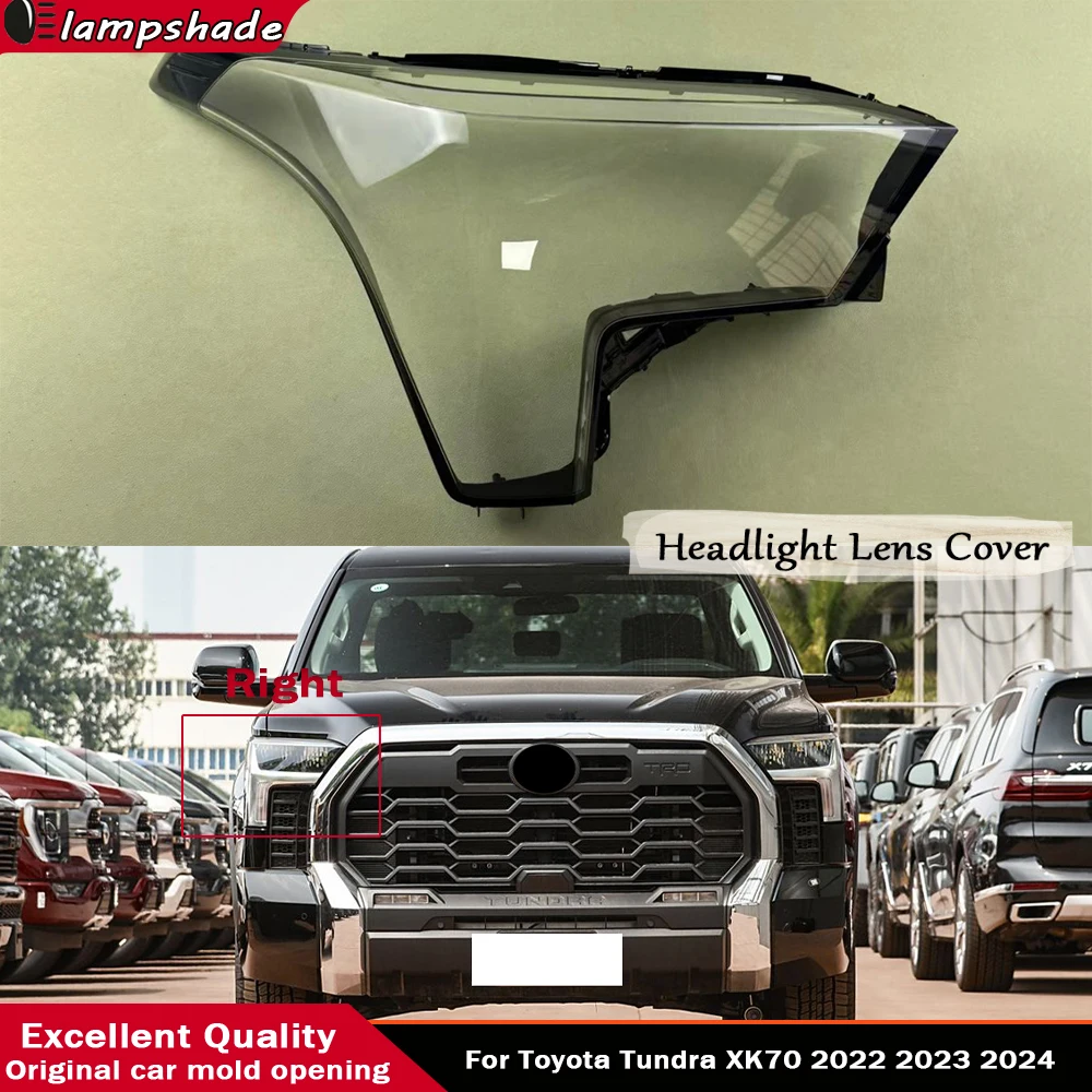 For Toyota Tundra XK70 2022 2023 2024 Headlamp Transparent Cover Headlight Shell Lampshade Case Plexiglass Replace Original Lens
For Toyota Tundra XK70 2022 2023 2024 Headlamp Transparent Cover Headlight Shell Lampshade Case Plexiglass Replace Original Lens