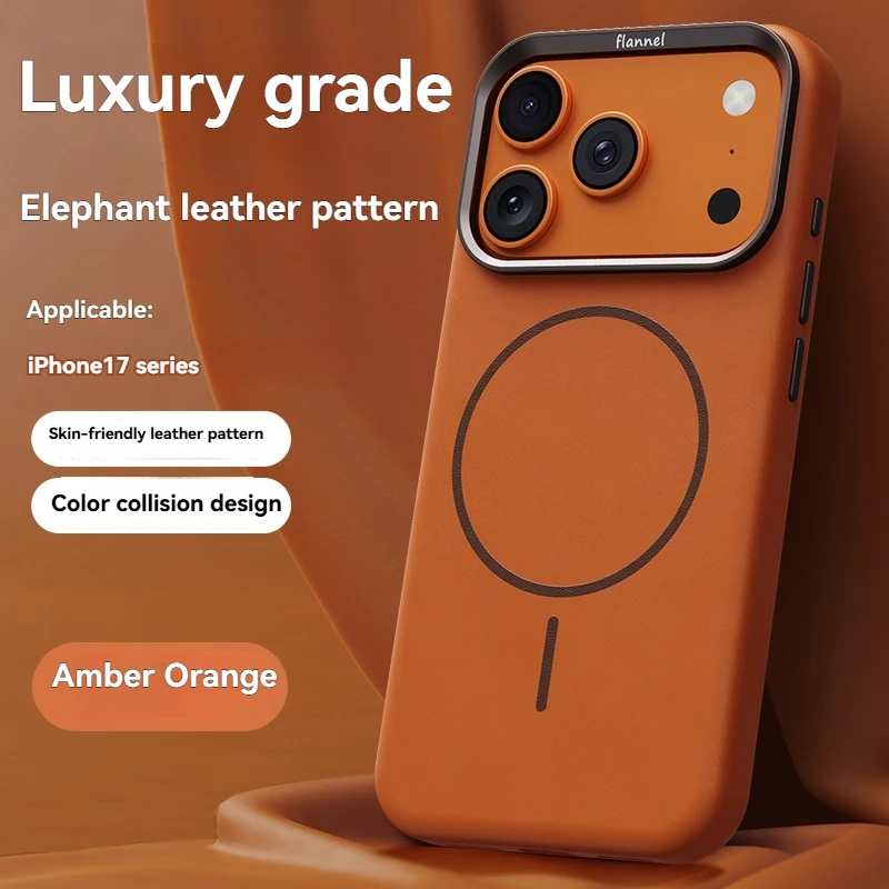 For Magsafe High-End Feel with Elephant Skin Texture Suitable for Iphone 17ProMax 17 Pro 16 15 14 13 Pro Max Magnetic Phone Case
For Magsafe High-End Feel with Elephant Skin Texture Suitable for Iphone 17ProMax 17 Pro 16 15 14 13 Pro Max Magnetic Phone Case