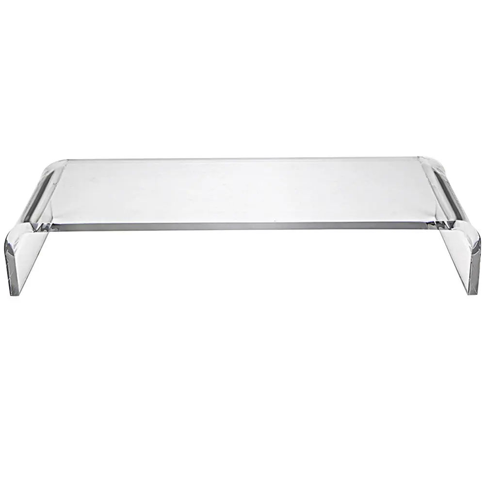Acrylic Transparent Monitor Stand Desktop Computer Riser for Office Home Ergonomic Screen Holder Storage Base Computer Base