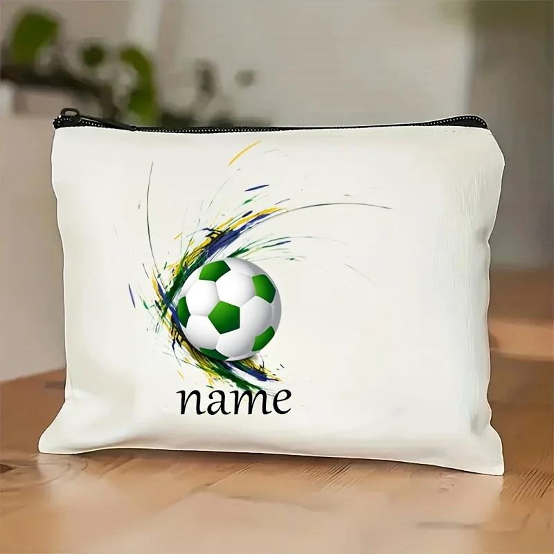 Personalized Name-engraved Makeup Bag with Full Brazilian Football Vibes! Flag and Soccer-themed Printed Cosmetic Pouch
Personalized Name-engraved Makeup Bag with Full Brazilian Football Vibes! Flag and Soccer-themed Printed Cosmetic Pouch