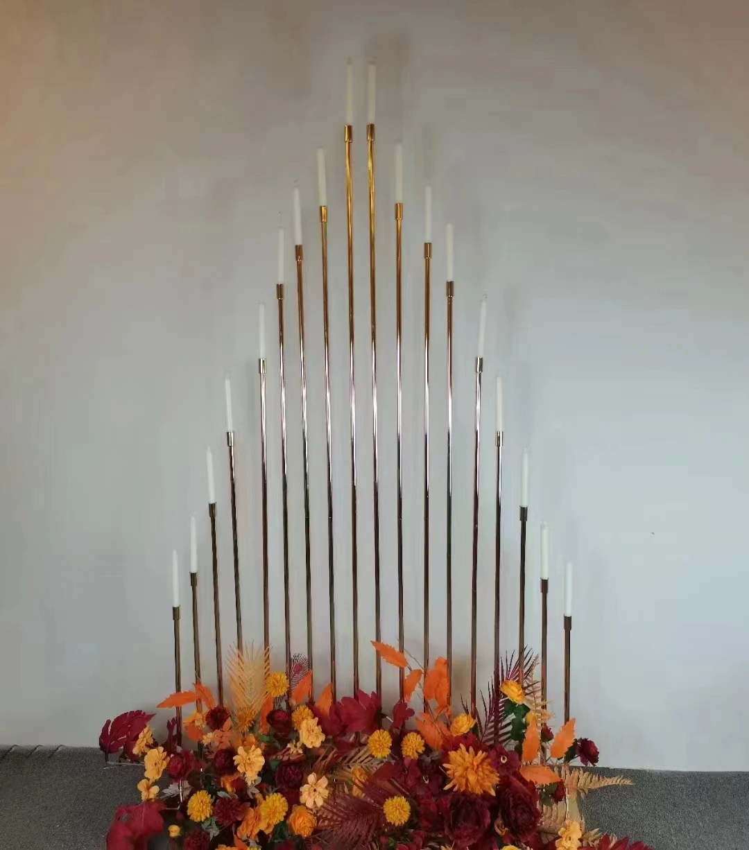 Christmas Stage Backdrops Flower Arch Candle Stand 18 heads Candlestick Wedding Plinth Table Centerpieces Feast Home Decoration
Christmas Stage Backdrops Flower Arch Candle Stand 18 heads Candlestick Wedding Plinth Table Centerpieces Feast Home Decoration