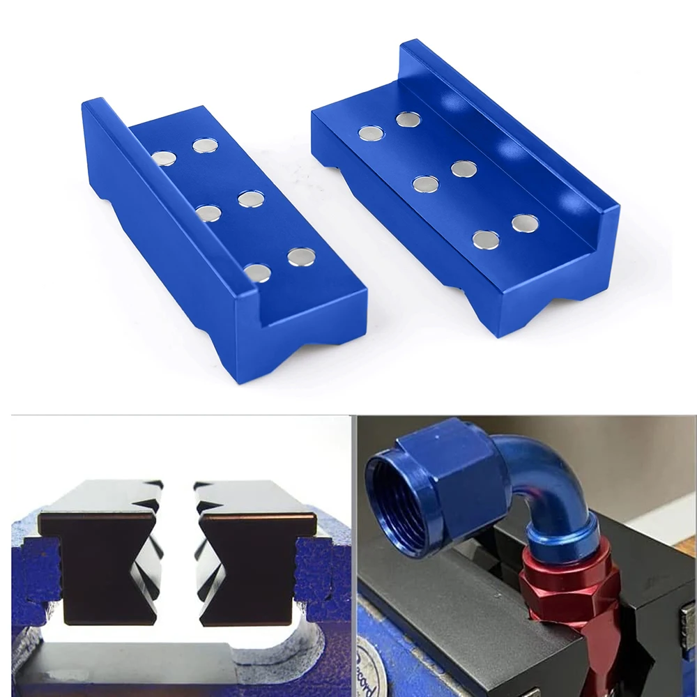 Free Shipping Aluminum 4" Vise Jaw Protective Inserts for Wide Array of Vices - with Magnetic
Free Shipping Aluminum 4" Vise Jaw Protective Inserts for Wide Array of Vices - with Magnetic