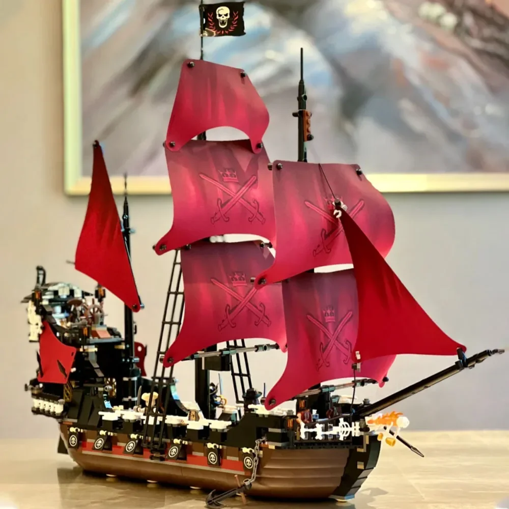 Caribbean movie series Pirate Ship Queen Revenge Anne Warship Sailing Building Blocks Decoration Assembly Toys Children Gifts
Caribbean movie series Pirate Ship Queen Revenge Anne Warship Sailing Building Blocks Decoration Assembly Toys Children Gifts
