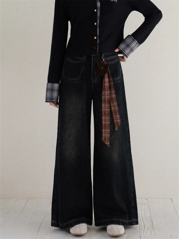 Blue Vintage Jeans Women Fall American Retro High Waist Loose Wide Leg Trousers Y2K Fashion Denim Pants Casual Chic
Blue Vintage Jeans Women Fall American Retro High Waist Loose Wide Leg Trousers Y2K Fashion Denim Pants Casual Chic