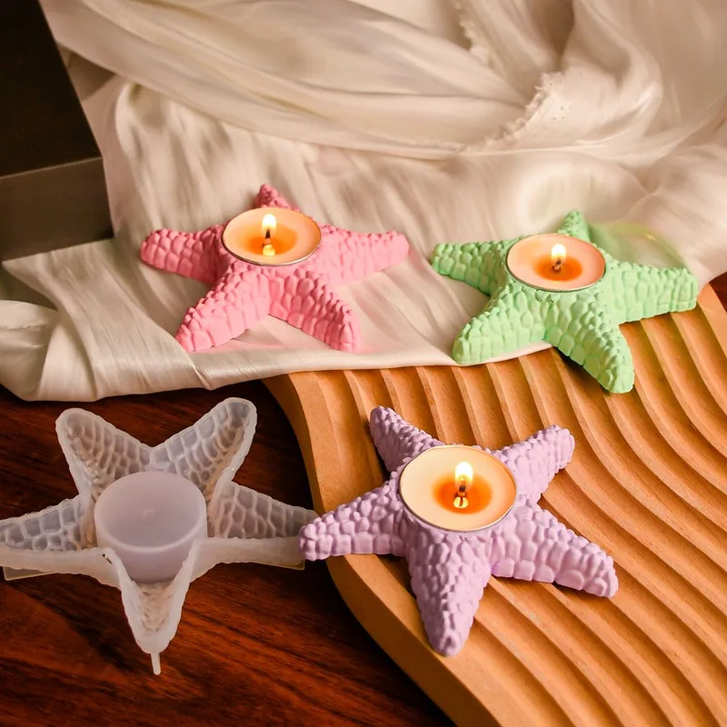 Epoxy Mold Ocean Series Starfish Candle Holder Silicone Mold Candle Aromatherapy Plaster Mold Spot Silicone Molds
Epoxy Mold Ocean Series Starfish Candle Holder Silicone Mold Candle Aromatherapy Plaster Mold Spot Silicone Molds