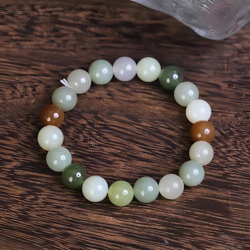 Hetian Jade Bead Bracelet Natural Nephrite Carved Charm Designer Stone Gemstone Gifts Vintage Accessories Real Jewelry Amulet
Hetian Jade Bead Bracelet Natural Nephrite Carved Charm Designer Stone Gemstone Gifts Vintage Accessories Real Jewelry Amulet