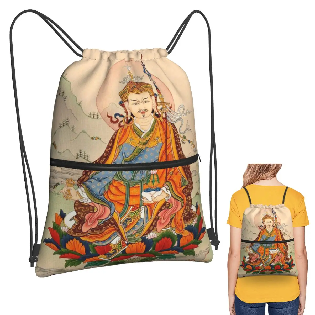 Tantric Buddhist Deity Buddhism God Buddha Backpacks Portable Drawstring Bags Sports Bag Book Bags for Man Woman Students
Tantric Buddhist Deity Buddhism God Buddha Backpacks Portable Drawstring Bags Sports Bag Book Bags for Man Woman Students