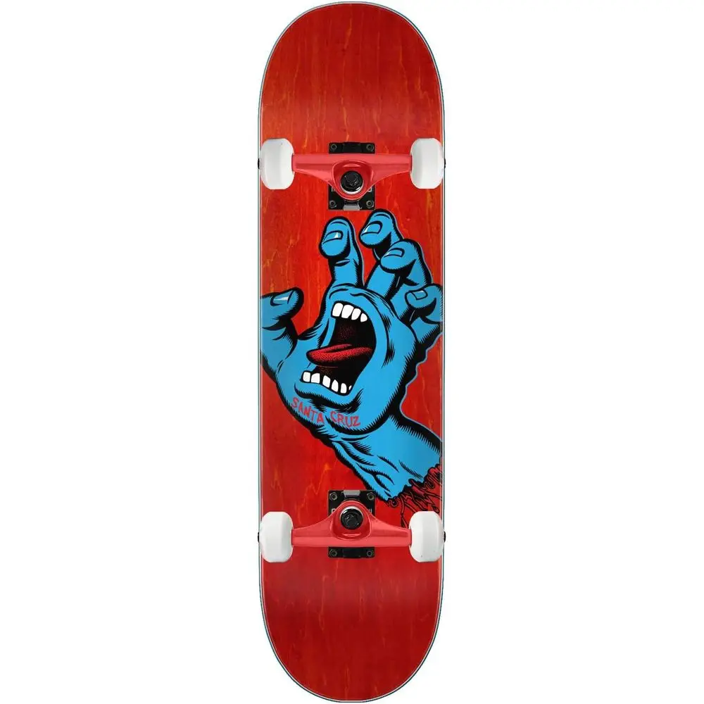 Skateboard Assembly Screaming Hand Red 8.0" x 31.6" Complete
Skateboard Assembly Screaming Hand Red 8.0" x 31.6" Complete