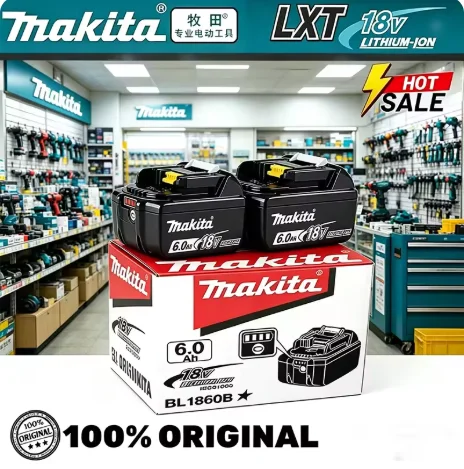 Original Makita 6Ah for Makita 18V Battery BL1830B BL1850B BL1850 BL1840 BL1860 BL1815 Replacement Lithium 18v Battery
Original Makita 6Ah for Makita 18V Battery BL1830B BL1850B BL1850 BL1840 BL1860 BL1815 Replacement Lithium 18v Battery