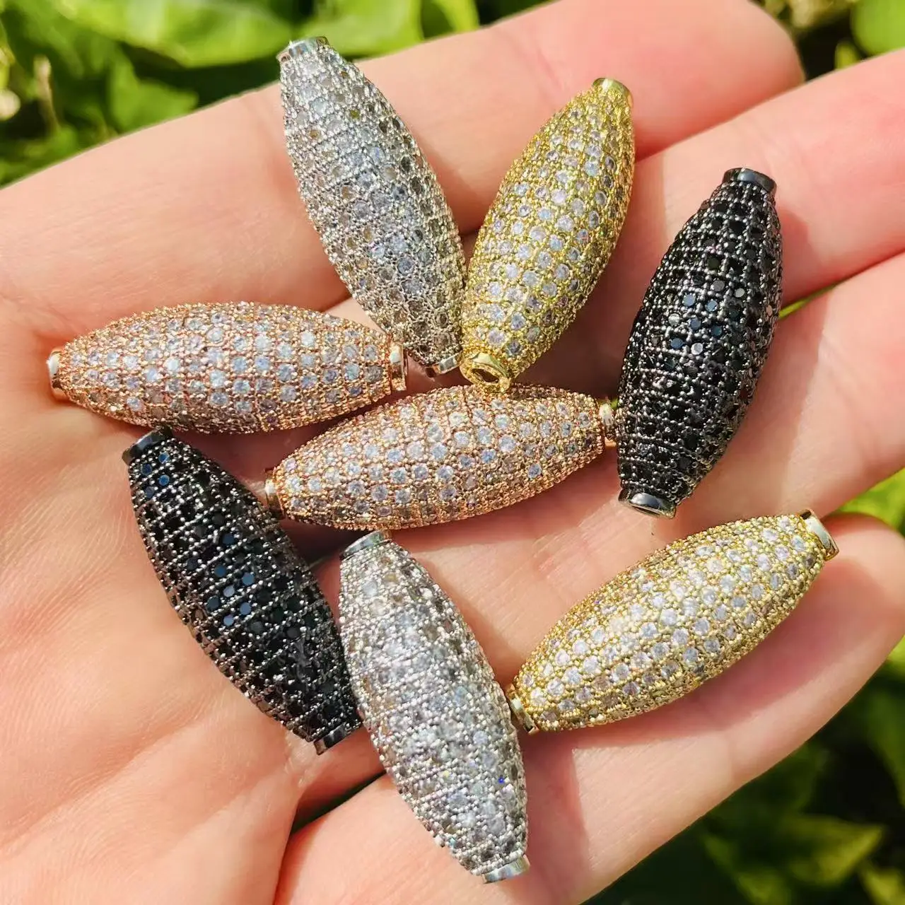 5Pcs Zircon Pave Copper Oval Bar Spacer 28x11mm Jewelry Findings for Woman Bracelet Necklace Hand-Making
5Pcs Zircon Pave Copper Oval Bar Spacer 28x11mm Jewelry Findings for Woman Bracelet Necklace Hand-Making