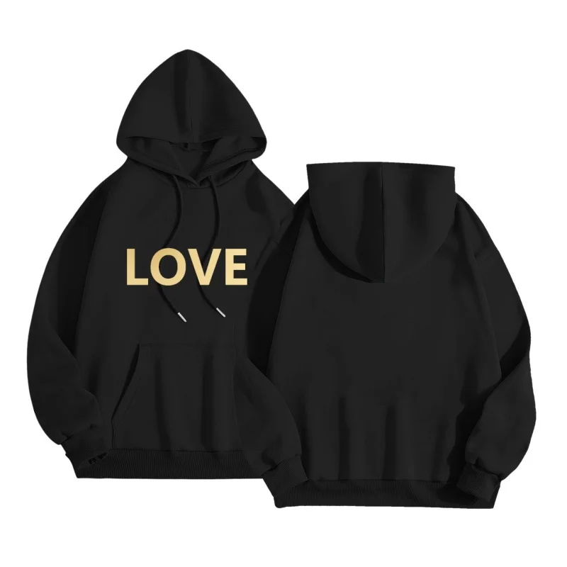 New autumn and winter letter printed men's and women's loose hoodie fashion sportswear, paired with hooded pullover
New autumn and winter letter printed men's and women's loose hoodie fashion sportswear, paired with hooded pullover