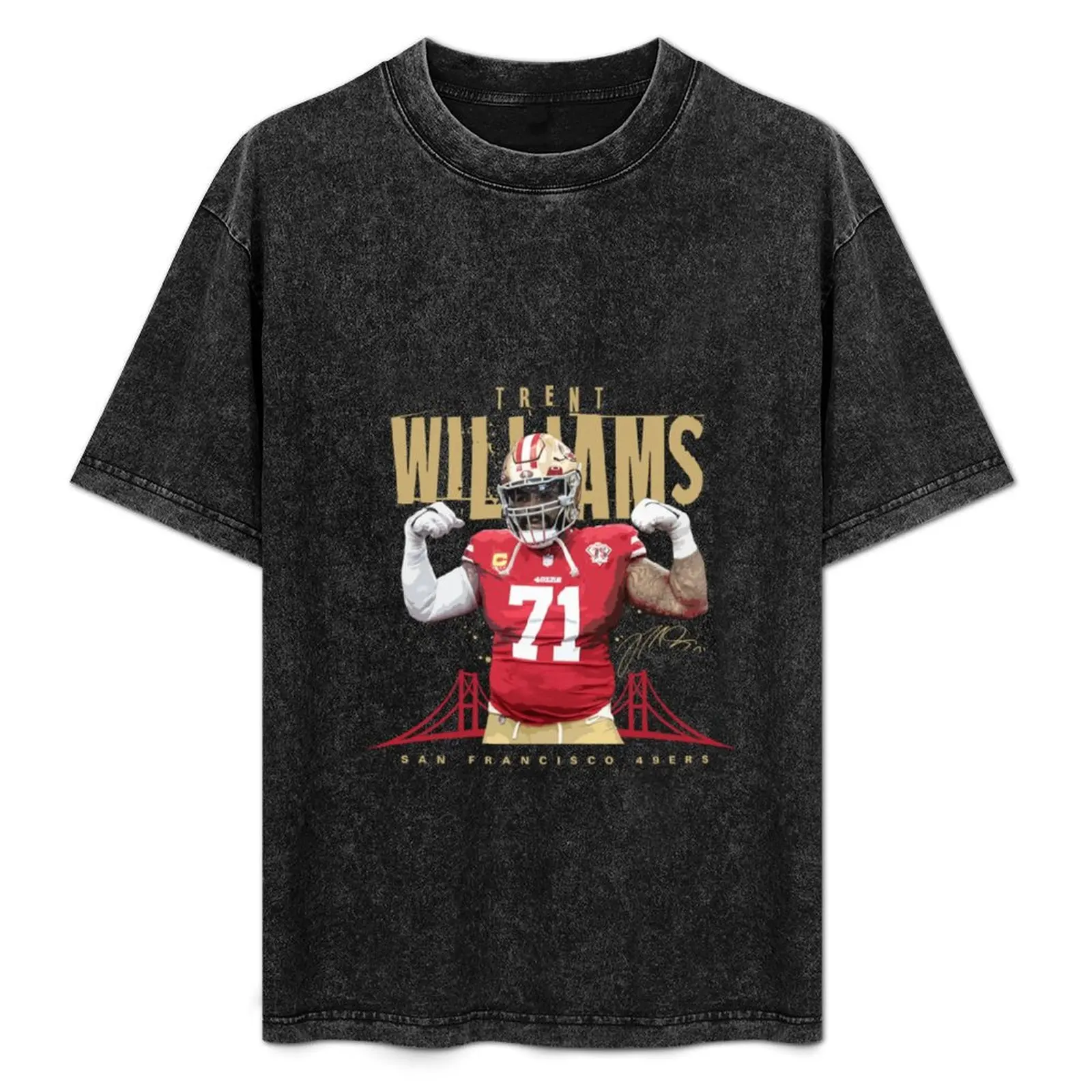Trent Williams T-Shirt Basic Plain Tee for Spring and Summer
Trent Williams T-Shirt Basic Plain Tee for Spring and Summer