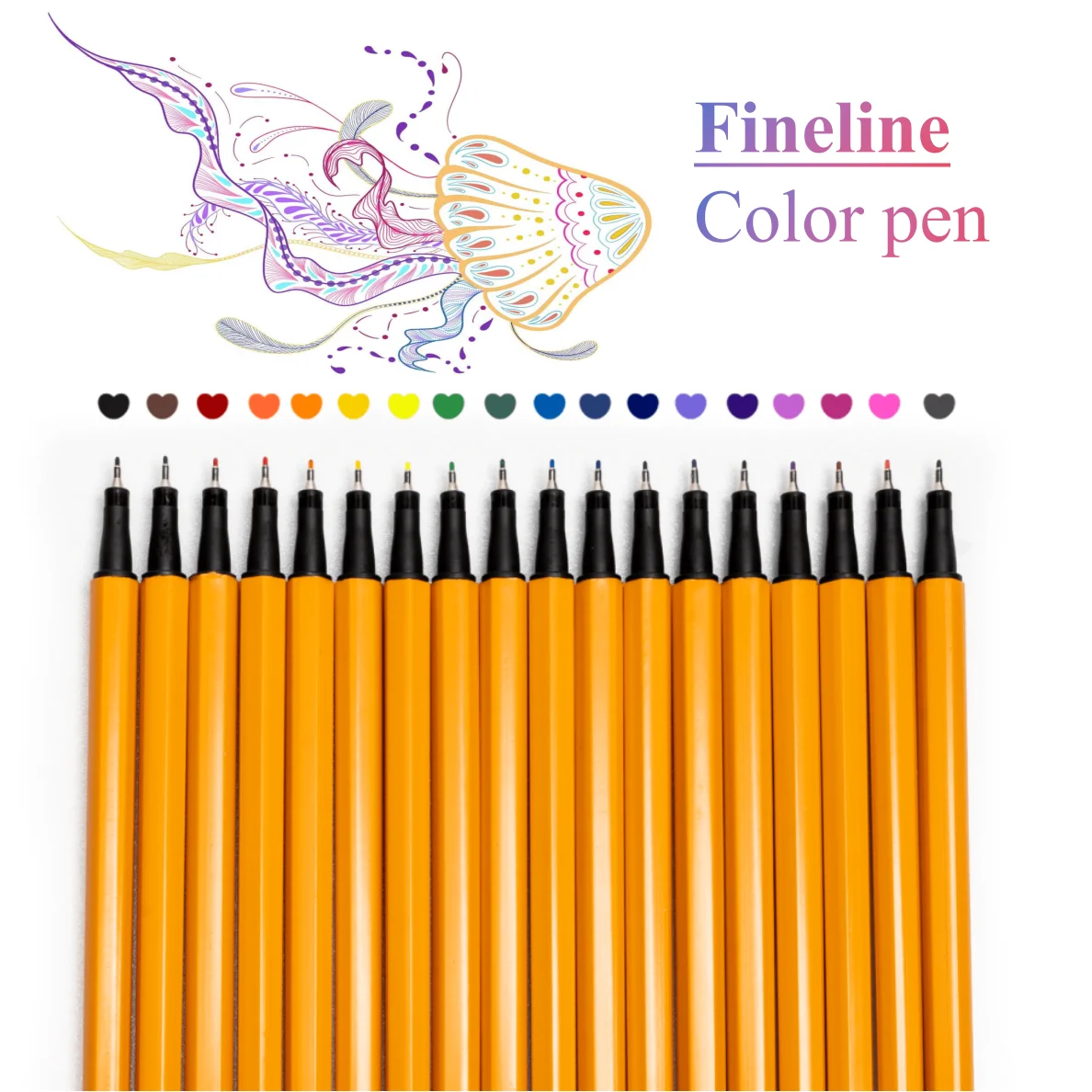 18/24Pcs Colorful Fineliner Pens Set Fine Tip Marker Pens for School Student Art Drawing Painting Graffiti Outline Signature Pen
18/24Pcs Colorful Fineliner Pens Set Fine Tip Marker Pens for School Student Art Drawing Painting Graffiti Outline Signature Pen