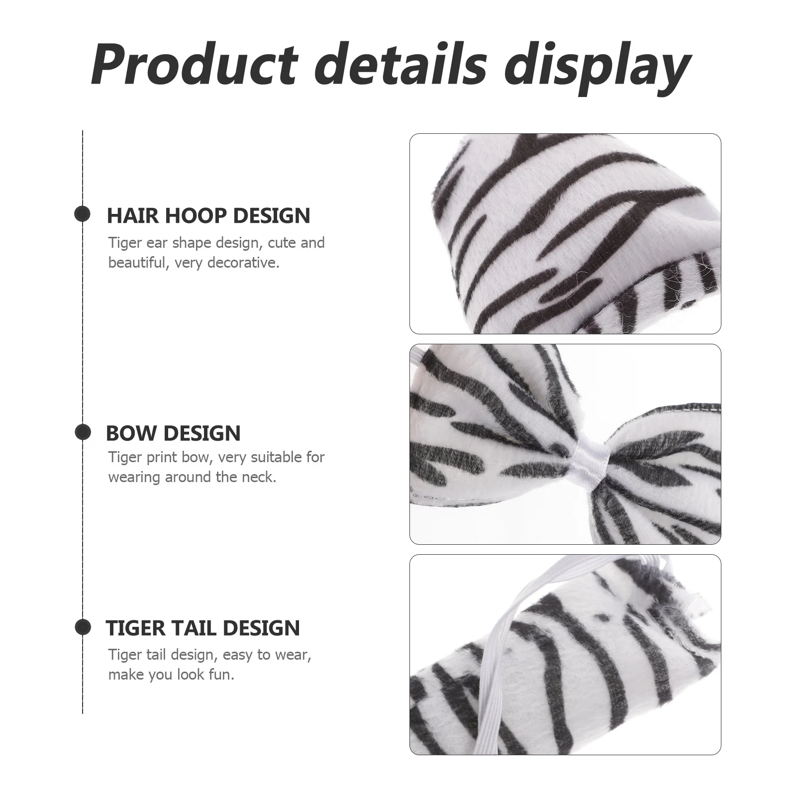 1 set 1 Set Tiger Ear Headband Bow Tie Costume Prop For Kids Animal Cosplay Party Halloween Festival Children Accessory
1 set 1 Set Tiger Ear Headband Bow Tie Costume Prop For Kids Animal Cosplay Party Halloween Festival Children Accessory