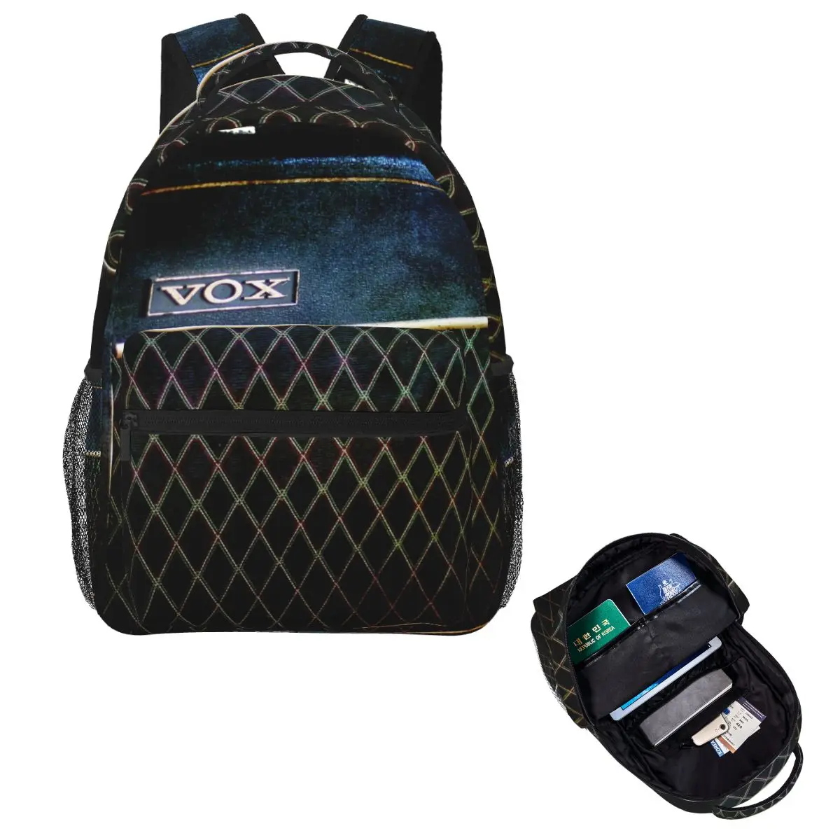 Vox AC30 Amplifier Backpack Hot Sale Daypack Large Capacity Kids BookBag School Bag Shoulder Bags for Men Women 
Vox AC30 Amplifier Backpack Hot Sale Daypack Large Capacity Kids BookBag School Bag Shoulder Bags for Men Women