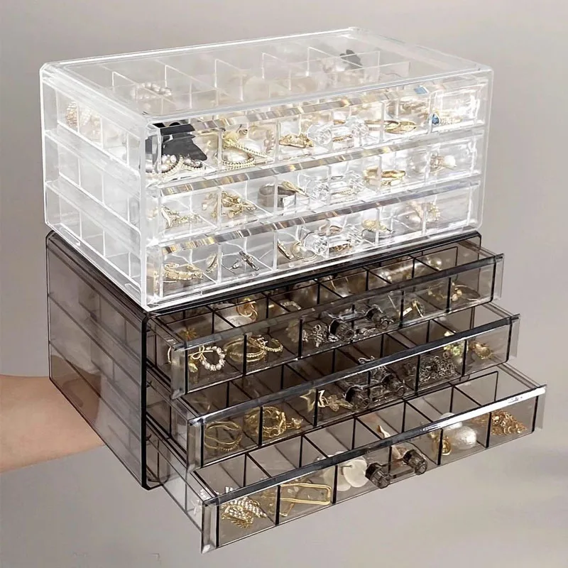 Коробка для хранения сережек и колец большой емкости, 72 сетки, прозрачная стойка для демонстрации ювелирных изделий, 3-слойный чехол для сортировки ожерелья, настольное хранилище
Коробка для хранения сережек и колец большой емкости, 72 сетки, прозрачная стойка для демонстрации ювелирных изделий, 3-слойный чехол для сортировки ожерелья, настольное хранилище
