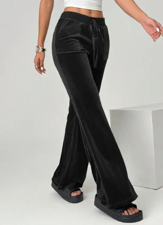 Women's Pants 2026 Spring and Summer Velvet New Style Slim Fit High Waist Texture Flared Pants Suitable for Daily Life and Work
Women's Pants 2026 Spring and Summer Velvet New Style Slim Fit High Waist Texture Flared Pants Suitable for Daily Life and Work