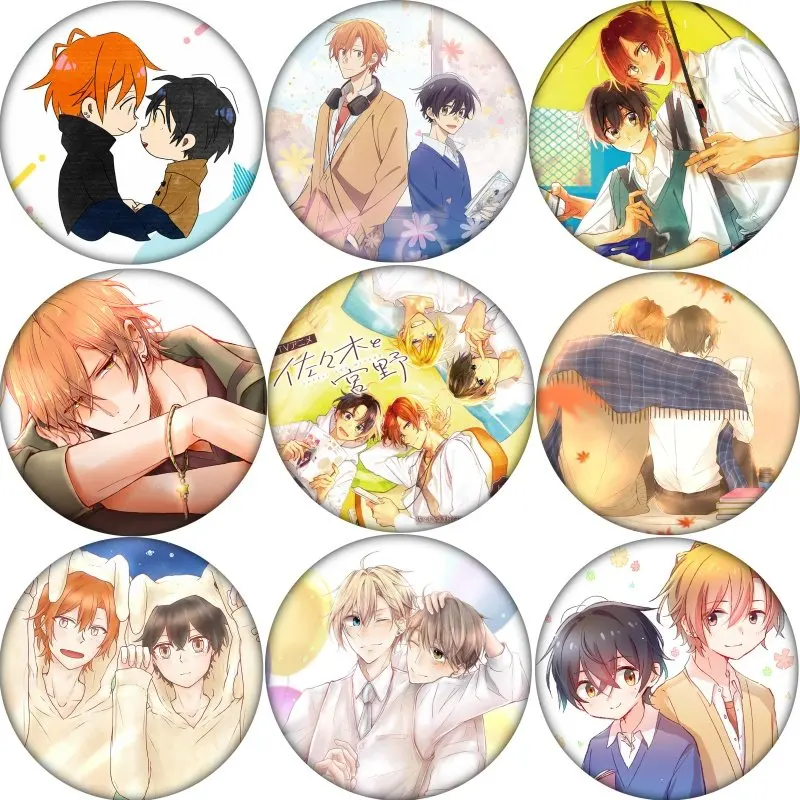 58mm Sasaki to Miyano Cosplay Badge Anime Brooch Pin Accessories For Clothes Backpack Decoration gift
58mm Sasaki to Miyano Cosplay Badge Anime Brooch Pin Accessories For Clothes Backpack Decoration gift