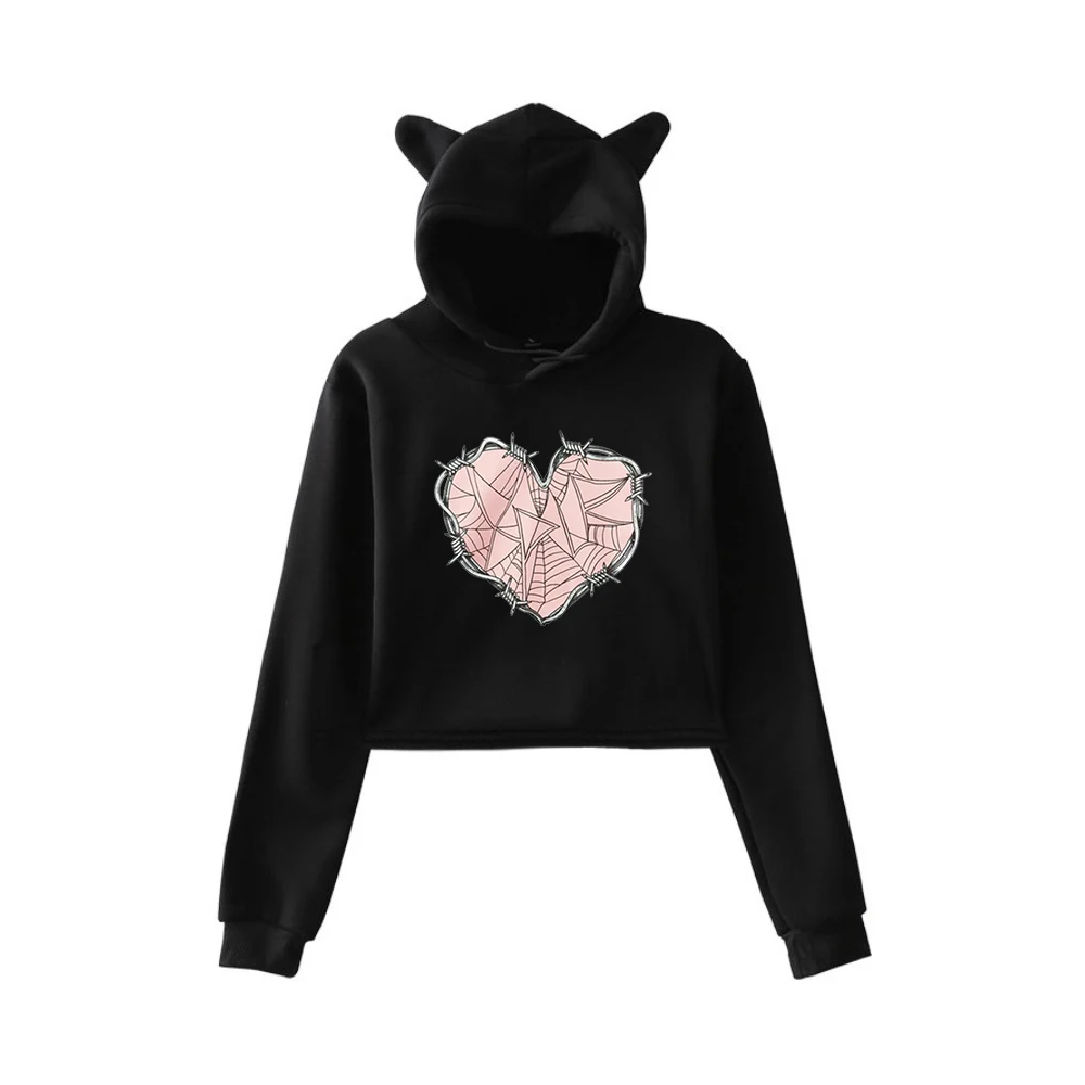 XPLR Sam and Colby Web Heart Pullover Cat Ears Hoodie Long Sleeve Crop Top 2023 Casual Style Women's Clothes
XPLR Sam and Colby Web Heart Pullover Cat Ears Hoodie Long Sleeve Crop Top 2023 Casual Style Women's Clothes