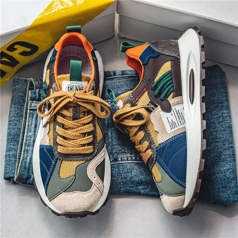 2025 Autumn Men's New sneakers Thick Bottom Running Sports Shoes Men's Trendy Versatile Lightweight Low Top Casual Board Shoes
2025 Autumn Men's New sneakers Thick Bottom Running Sports Shoes Men's Trendy Versatile Lightweight Low Top Casual Board Shoes