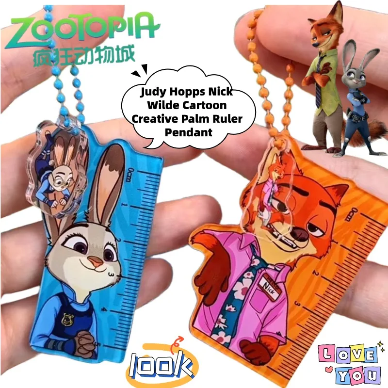 Disney Zootopia Judy Hopps Nick Wilde Вторичный милый креативный кулон с линейкой для ладони, мультяшный аниме, периферийный рюкзак, кулон, подарок
Disney Zootopia Judy Hopps Nick Wilde Вторичный милый креативный кулон с линейкой для ладони, мультяшный аниме, периферийный рюкзак, кулон, подарок