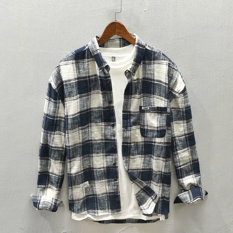 Fashionable Plaid Long-sleeved Shirt 2025 Spring and Autumn New Loose Casual Cardigan Trendy Versatile Top
Fashionable Plaid Long-sleeved Shirt 2025 Spring and Autumn New Loose Casual Cardigan Trendy Versatile Top