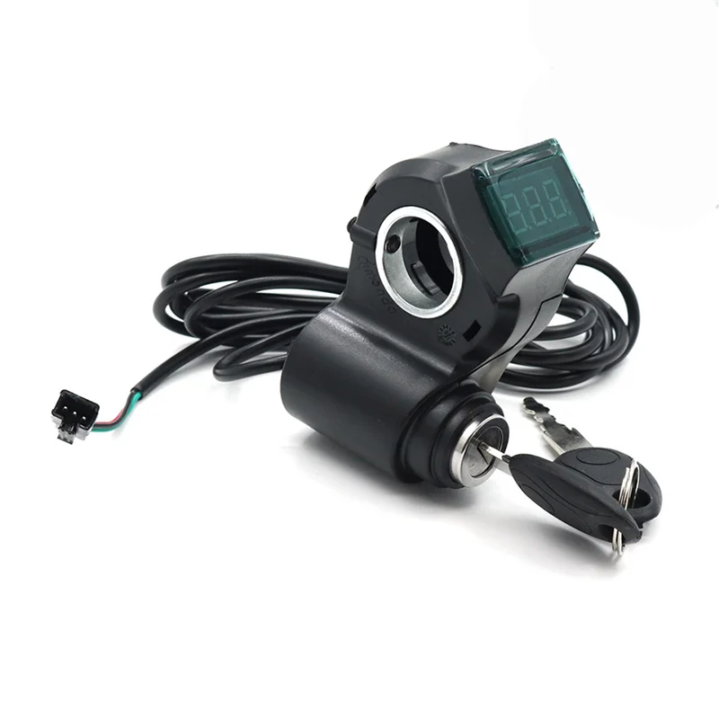 2X E-Bike Ignition Lock Key Thumb Throttle Voltmeter Digital Voltage Display Switch For KUGOO M4 Xiaomi M365 Universal
2X E-Bike Ignition Lock Key Thumb Throttle Voltmeter Digital Voltage Display Switch For KUGOO M4 Xiaomi M365 Universal