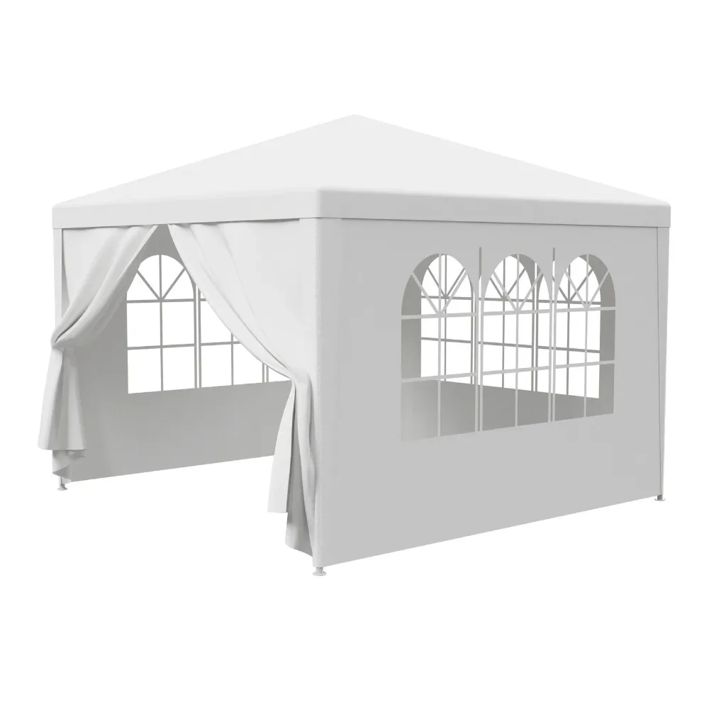 Тент-шатер для мероприятий на открытом воздухе 10'x10'/20'/30' с боковыми стенками, белый, для свадеб и вечеринок
Тент-шатер для мероприятий на открытом воздухе 10'x10'/20'/30' с боковыми стенками, белый, для свадеб и вечеринок