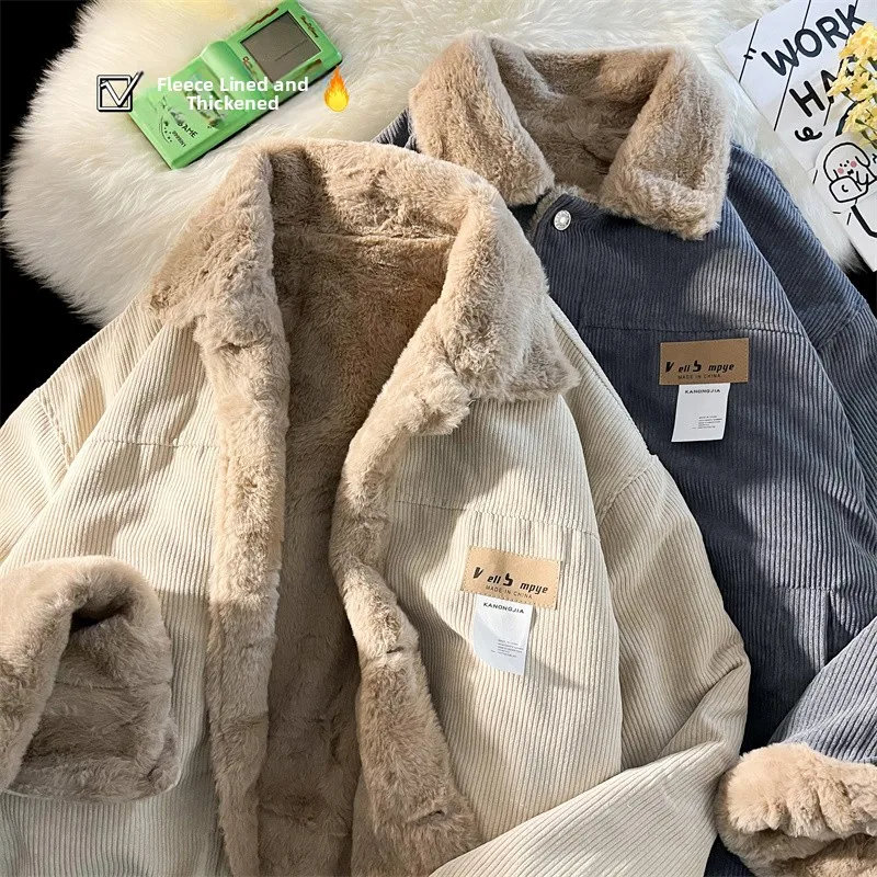 Corduroy Jaet Men's Street Sle Trendy Brand Autumn Winter Thiened Warm Cotton Coat Stand Collar Retro Japanese Sle
Corduroy Jaet Men's Street Sle Trendy Brand Autumn Winter Thiened Warm Cotton Coat Stand Collar Retro Japanese Sle